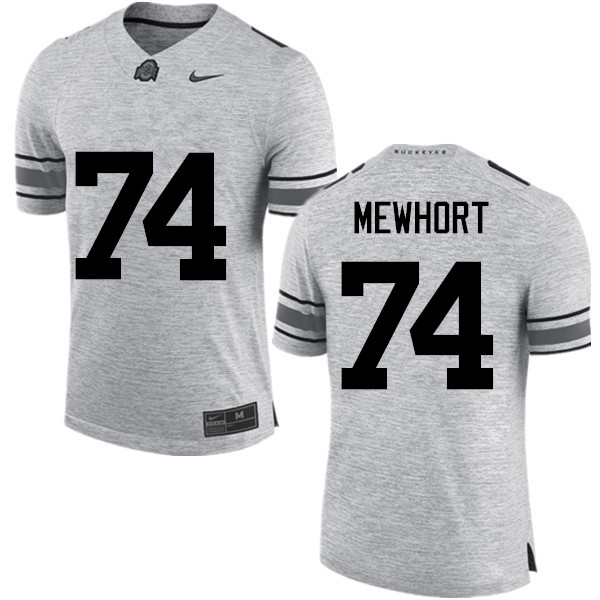 Men Ohio State Buckeyes #74 Jack Mewhort College Football Jerseys Game-Gray